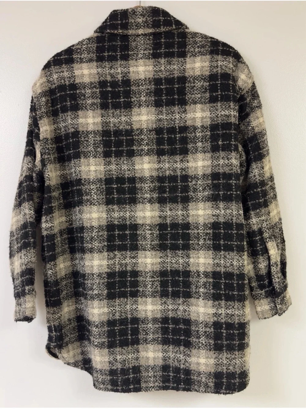Banana Republic Oversized Italian Bouclé Shirt Jacket in neutral tones Size S